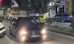 Samsun Kavak’ta sürücüler tek tek kontrol edildi
