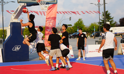Samsun'da sokak basketbolu mücadeleleri nefes kesti!