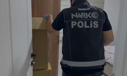 Samsun'da adrese baskın! 46 bin yasaklı madde bulundu