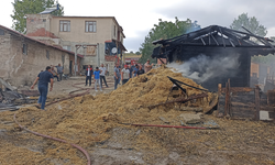 Samsun’da facia gibi yangın! 7 ton buğday yandı