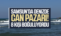 Samsun’da denizde can pazarı! 8 kişi kurtarıldı