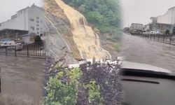 Samsun'u sağanak vurdu! Yollar göle döndü, o anlar kamerada