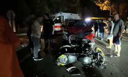 Samsun’da SUV araba ile motosiklet kafa kafaya çarpıştı!