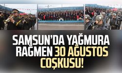 Samsun’da 30 Ağustos coşkusu yağmura rağmen sürdü