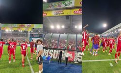 Takımlarını yalnız bırakmadılar! Rize'de Samsunspor coşkusu