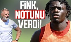 Samsunspor'da Fink, Sekongo'nun notunu verdi!