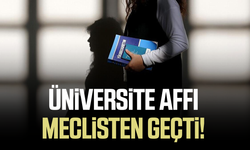 Üniversite affı Meclis'ten geçti! İşte detaylar