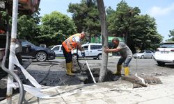 Samsun'da SASKİ'den yağışa karşı yoğun mesai!