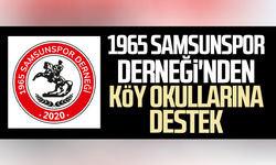 1965 Samsunspor Derneği'nden köy okullarına destek