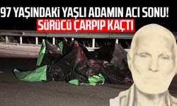 97 yaşındaki Yusuf Çelik'in acı sonu! Sürücü çarpıp kaçtı