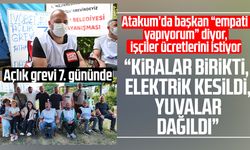 Atakum Belediyesi'nden ücretlerini alamayan işçiler yaşadıkları zorlukları anlattı!