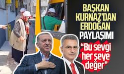 Başkan İhsan Kurnaz'dan Erdoğan paylaşımı: “Bu sevgi her şeye değer”