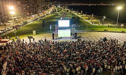 Canik’te milli maç heyecanı dev ekranda