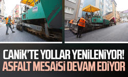 Canik’te yollar yenileniyor! Asfalt mesaisi devam ediyor