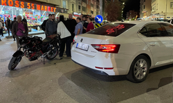 Samsun’da kavşakta korkutan kaza! Motosiklet sürücüsü yaralandı