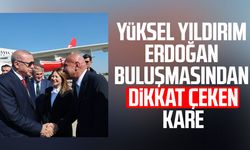 Samsunspor Başkanı Yüksel Yıldırım-Erdoğan buluşmasından dikkat çeken kare