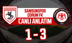 Samsunspor - Çorum FK maçı canlı anlatım 1-3