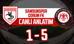 Samsunspor - Çorum FK maçı canlı anlatım 1-5