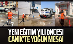 Yeni eğitim yılı öncesi Canik’te yoğun mesai