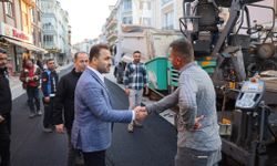 Samsun’da o cadde sıcak asfaltla buluştu!