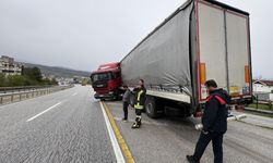 Samsun istikametinde tır kontrolden çıktı! 1 yaralı