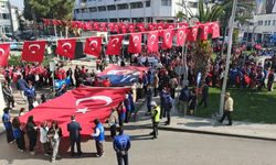 Bafra’da Cumhuriyet coşkusu! Yürüyüşe yoğun katılım