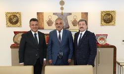 Vali Orhan Tavlı ve Başkan Halit Doğan'dan Hacı Eyüb Güler'e ziyaret