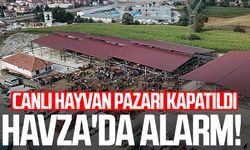 Havza'da alarm! Canlı hayvan pazarı kapatıldı