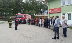 Havza'da engelli bireylere yangın eğitimi ve tatbikat
