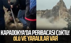 Kapadokya'da peribacası çöktü! Ölü ve yaralılar var