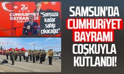 Samsun'da Cumhuriyet'in 103. yılına görkemli kutlama!