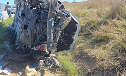 Samsun’da hafif ticari araç şarampole devrildi! 1 yaralı