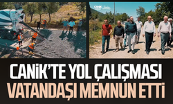 Samsun'da o ilçede yol çalışması vatandaşı memnun etti