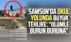 Samsun’da okul yolunda büyük tehlike: "Ölümle burun buruna"
