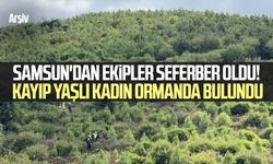 Samsun'dan ekipler seferber oldu! Kayıp yaşlı kadın ormanda bulundu