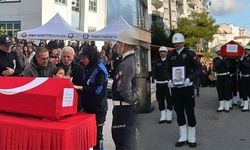 Samsunlu gazi polis Numan Şen’e Sinop’ta acı veda