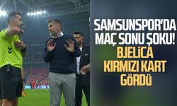 Samsunspor Teknik Direktörü Bjelica maç sonu kırmızı kart gördü