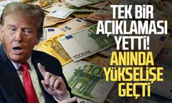 Tek bir açıklaması yetti! Anında yükselişe geçti