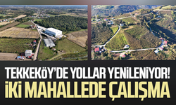 Tekkeköy’de yollar yenileniyor! İki mahallede çalışma