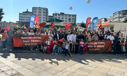 Samsun'da Filistin için meydanda buluştular!