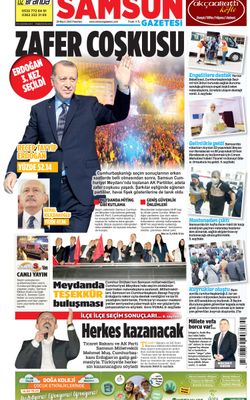 29 Mayıs Pazartesi Samsun Gazetesi