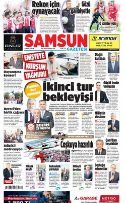16 Mayıs Salı Samsun Gazetesi