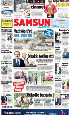 26 Mayıs Cuma Samsun Gazetesi