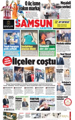 30 Mayıs Salı Samsun Gazetesi