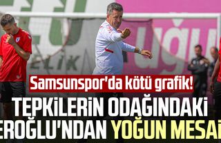 Samsunspor'da kötü grafik! Tepkilerin odağındaki Eroğlu'ndan yoğun mesai