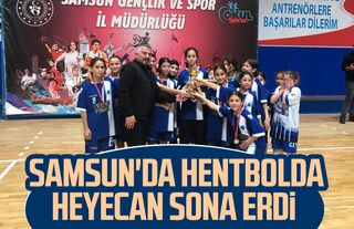 Samsun'da hentbolda heyecan sona erdi 