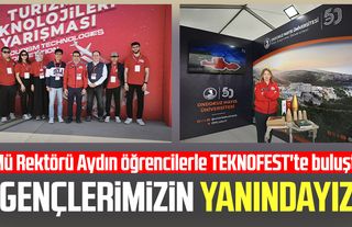 Rektör Fatma Aydın öğrencilerle TEKNOFEST'te buluştu: "Gençlerimizin yanındayız"