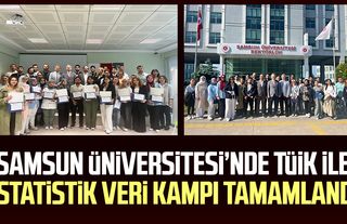 Samsun Üniversitesi’nde TÜİK ile İstatistik Veri Kampı tamamlandı