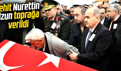 Samsun'un Çarşamba ilçesinde şehit Nurettin Uzun'un cenazesi toprağa verildi