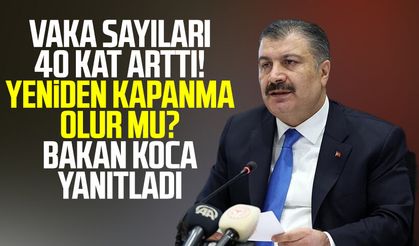 "Korona vaka artışı 40 katına çıktı" diyen Bakan Koca'ya soruldu: Yeniden kapanma olacak mı?